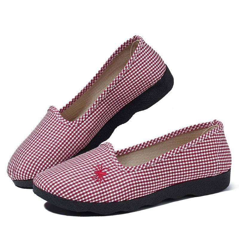 Casual Comfortabele Ademende Slip On Flats Damesschoenen