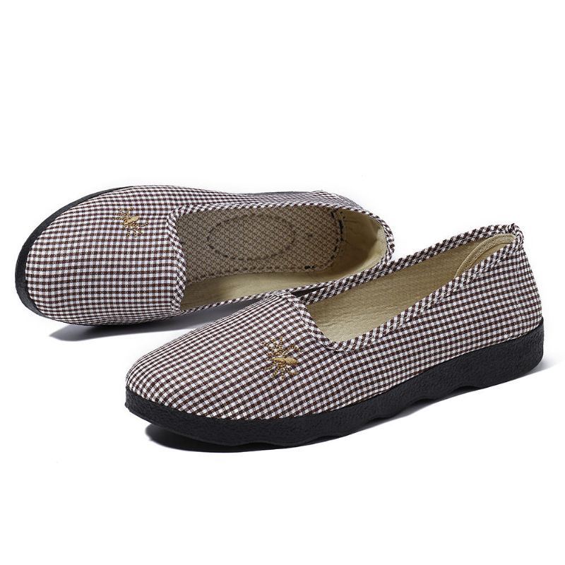 Casual Comfortabele Ademende Slip On Flats Damesschoenen