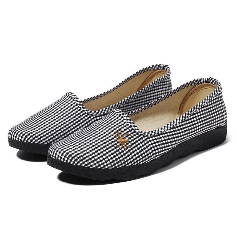 Casual Comfortabele Ademende Slip On Flats Damesschoenen