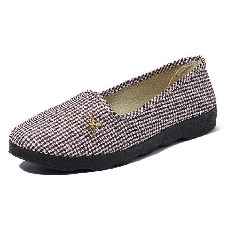 Casual Comfortabele Ademende Slip On Flats Damesschoenen