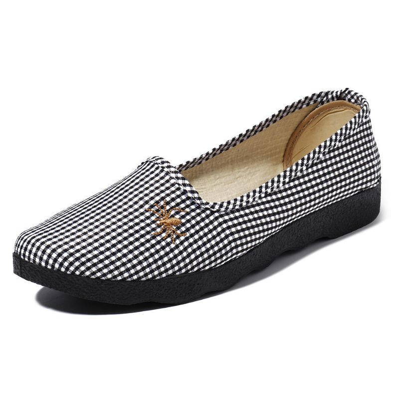 Casual Comfortabele Ademende Slip On Flats Damesschoenen