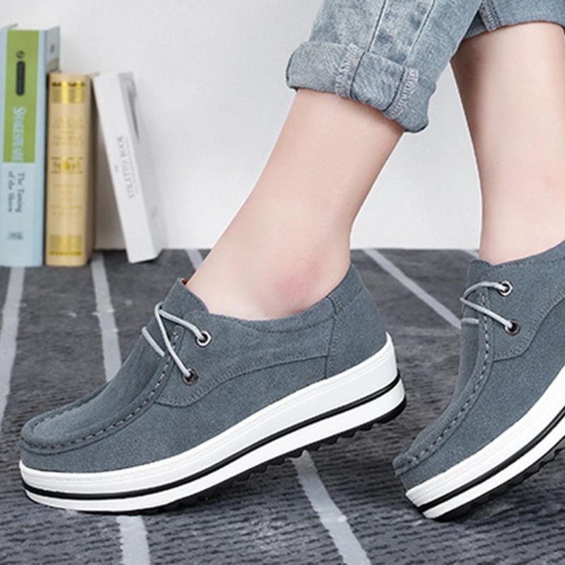 Comfortabele Casual Suède Loafers Voor Dames