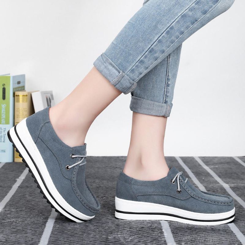 Comfortabele Casual Suède Loafers Voor Dames