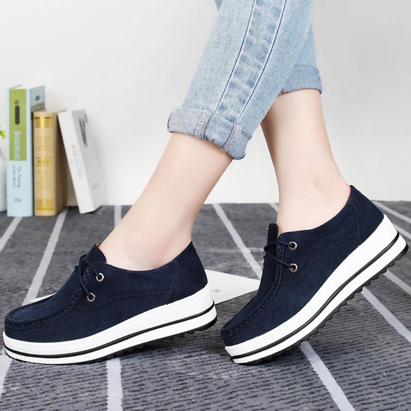 Comfortabele Casual Suède Loafers Voor Dames