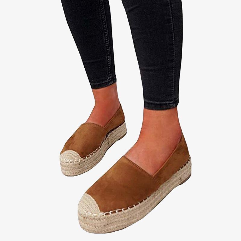 Comfortabele Draagbare Casual Espadrilles Met Plateauzool Voor Dames