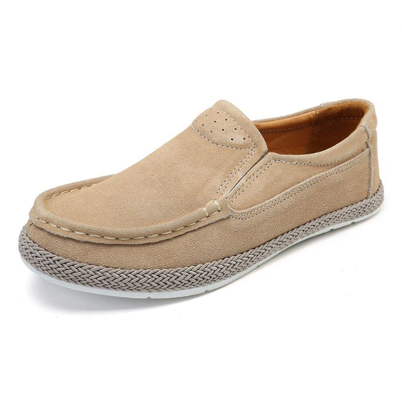 Comfortabele Draagbare Effen Kleur Casual Slip-on Flats Voor Dames