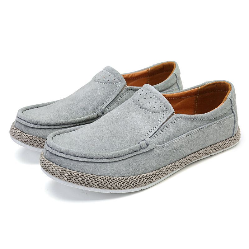 Comfortabele Draagbare Effen Kleur Casual Slip-on Flats Voor Dames