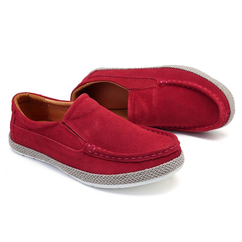 Comfortabele Draagbare Effen Kleur Casual Slip-on Flats Voor Dames