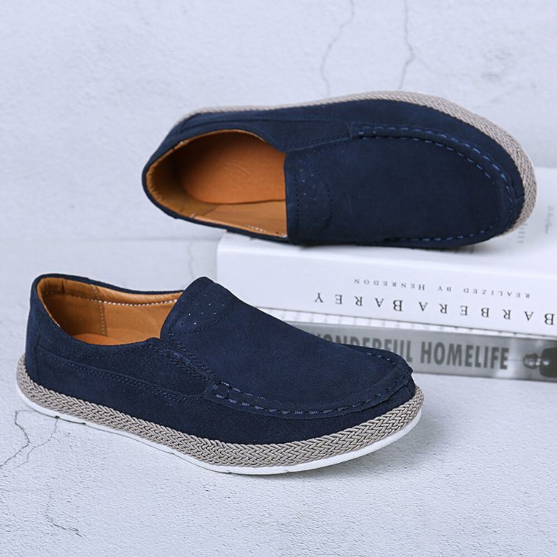 Comfortabele Draagbare Effen Kleur Casual Slip-on Flats Voor Dames