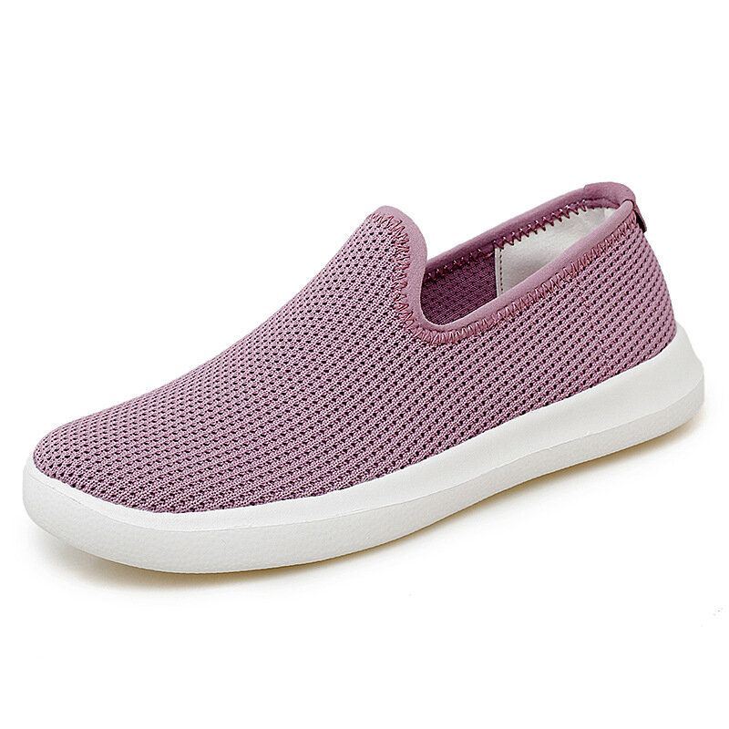 Dames Casual Ademend Mesh Doek Soft Sole Slip-on Loafers