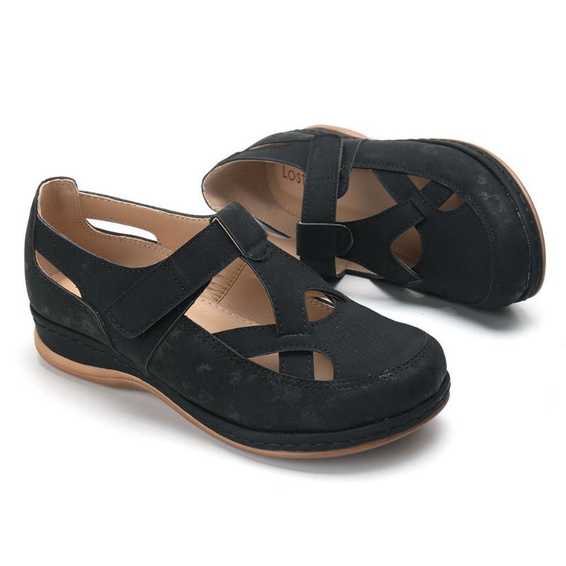 Dames Casual Cross Strap Hollow Out Comfortabele Flats