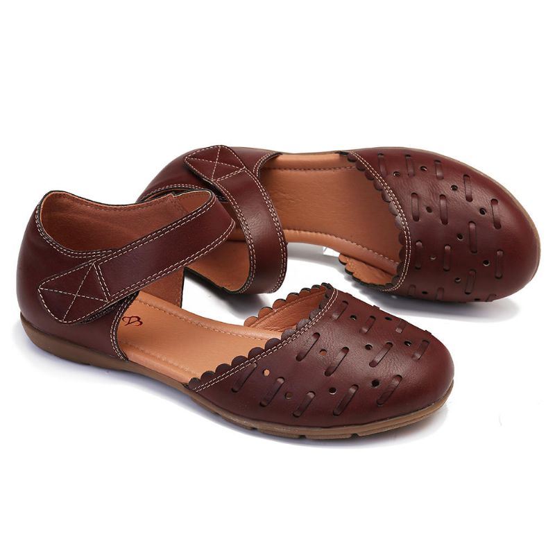 Dames Casual Flats Met Uitgeholde Hoepellus