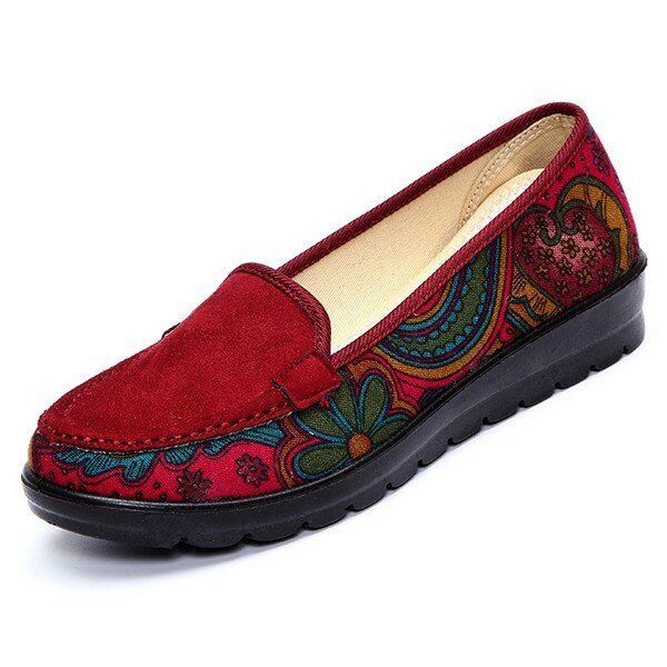 Dames Casual Platte Loafers Instappers Ademende Schoenen Zachte Zool Schoenen