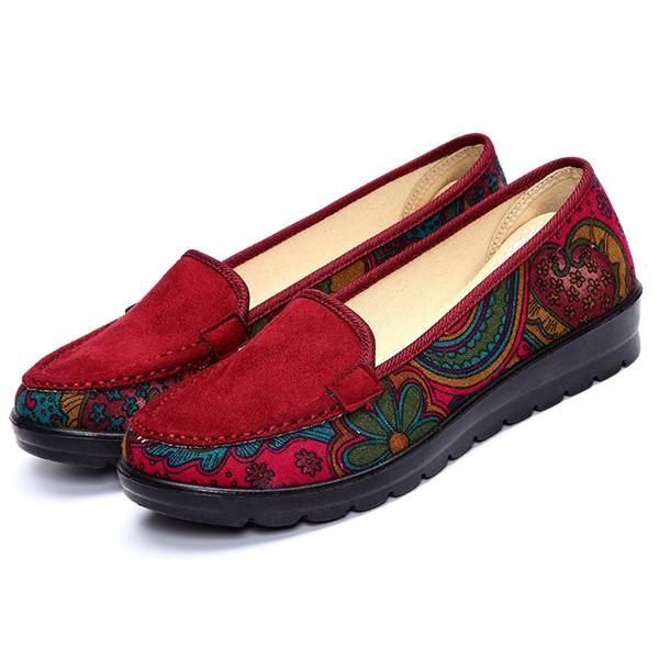 Dames Casual Platte Loafers Instappers Ademende Schoenen Zachte Zool Schoenen