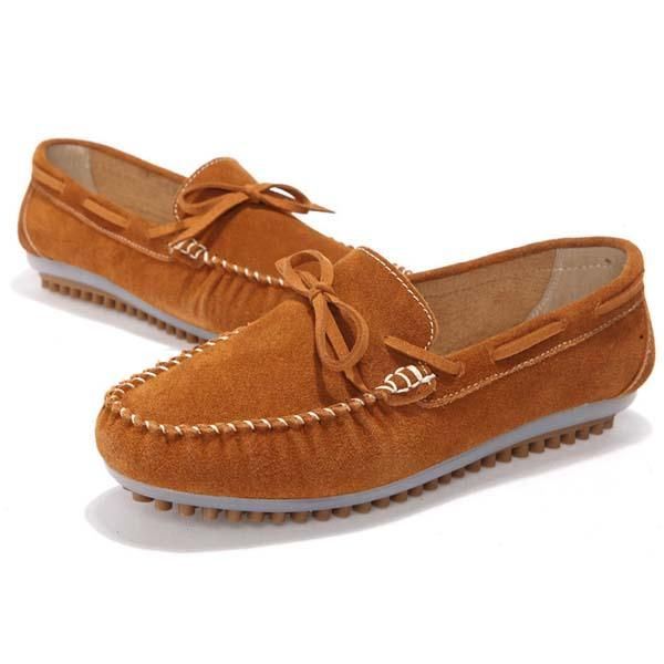 Dames Casual Platte Schoenen Veterschoenen Ronde Neus Flats Zachte Zool Platte Loafers