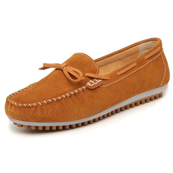 Dames Casual Platte Schoenen Veterschoenen Ronde Neus Flats Zachte Zool Platte Loafers