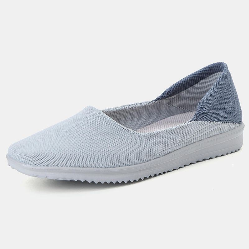 Dames Casual Schoenen Ademend Mesh Slip Op Doek Flats