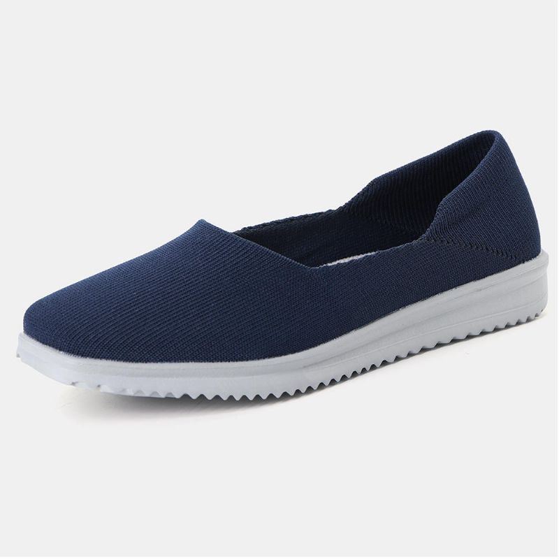 Dames Casual Schoenen Ademend Mesh Slip Op Doek Flats