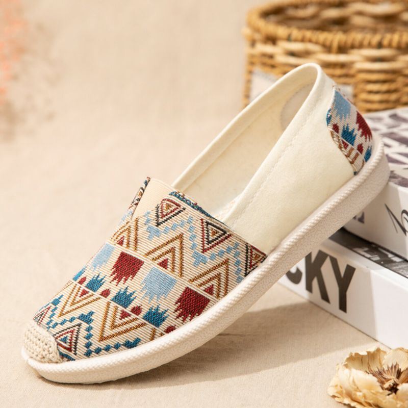 Dames Casual Soft Patchwork Vissersschoenen Met Ronde Neus