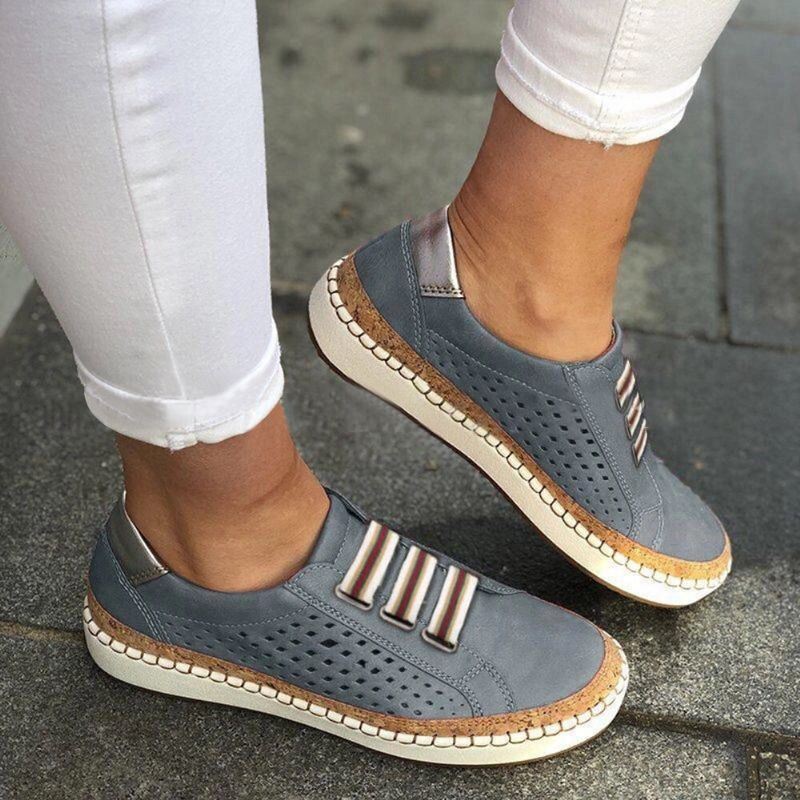 Dames Casual Uitgeholde Ademende Flats