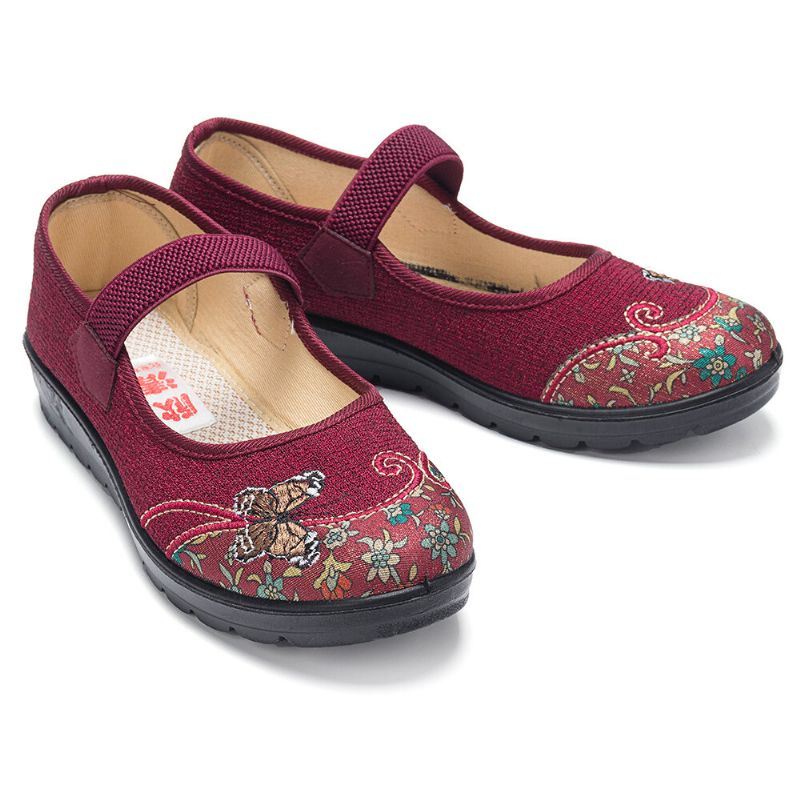 Dames Comfy Antislip Elastische Band Mary Jane Platte Loafers