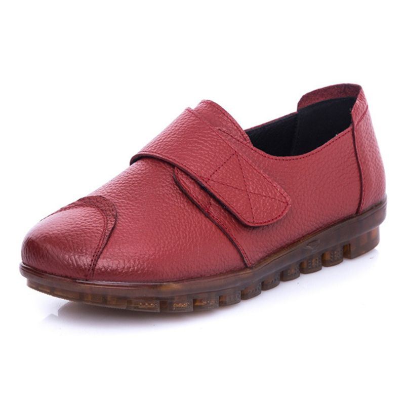 Dames Comfy Soft Sole Non-slip Casual Loafers Met Klittenband