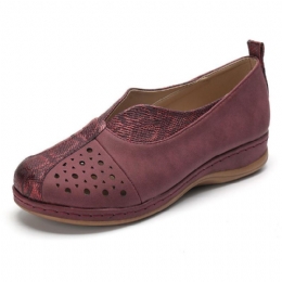 Dames Die Uitgeholde Antislip Flats Naaien