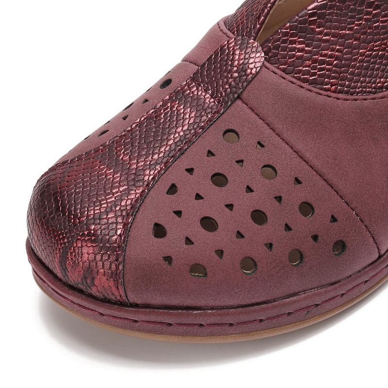 Dames Die Uitgeholde Antislip Flats Naaien