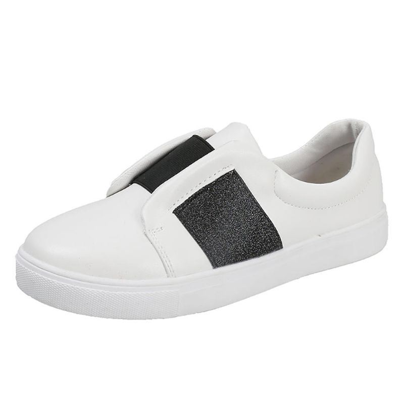 Dames Elastische Band Sneakers Slip On Flats