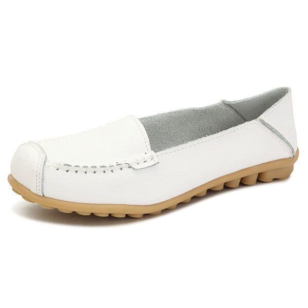 Dames Flats Schoenen Comfortabele Casual Slip On Ronde Neus Zachte Platte Loafers Schoenen