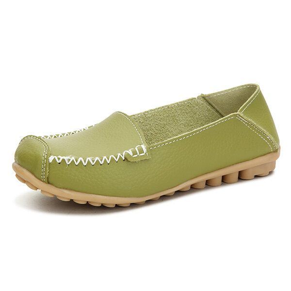 Dames Flats Schoenen Comfortabele Casual Slip On Ronde Neus Zachte Platte Loafers Schoenen