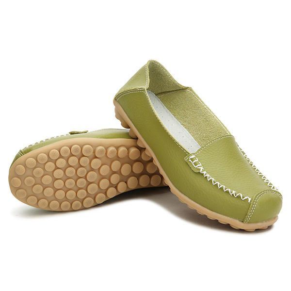 Dames Flats Schoenen Comfortabele Casual Slip On Ronde Neus Zachte Platte Loafers Schoenen