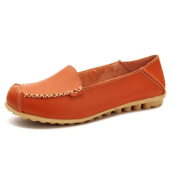 Dames Flats Schoenen Comfortabele Casual Slip On Ronde Neus Zachte Platte Loafers Schoenen