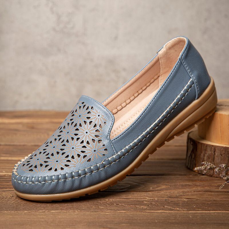 Dames Floewrs Hollow Comfy Non-slip Casual Platte Loafers