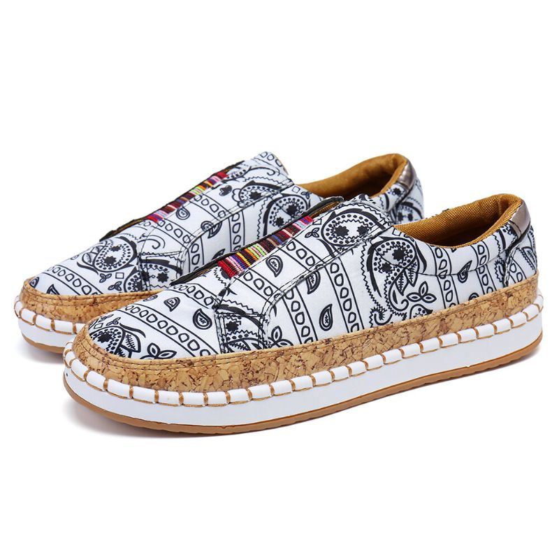 Dames Grote Maat Casual Loafers Met Uitgeholde Fringe