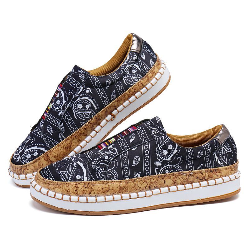 Dames Grote Maat Casual Loafers Met Uitgeholde Fringe