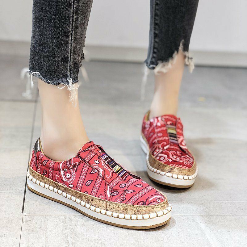 Dames Grote Maat Casual Loafers Met Uitgeholde Fringe