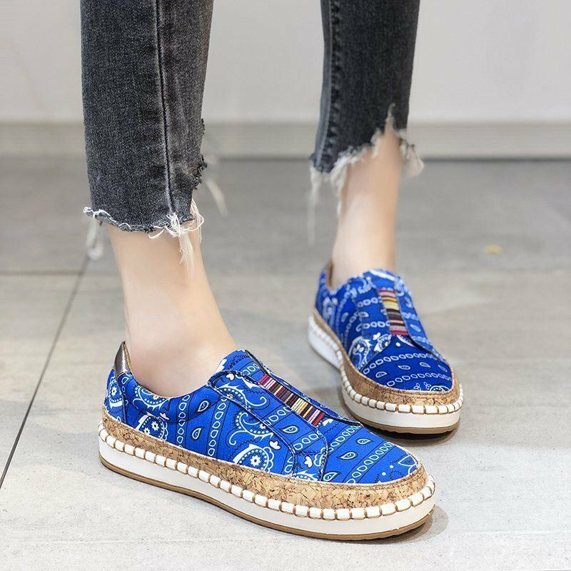 Dames Grote Maat Casual Loafers Met Uitgeholde Fringe