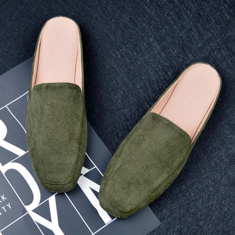 Dames Grote Maat Pure Kleur Lichtgewicht Casual Flats Loafers