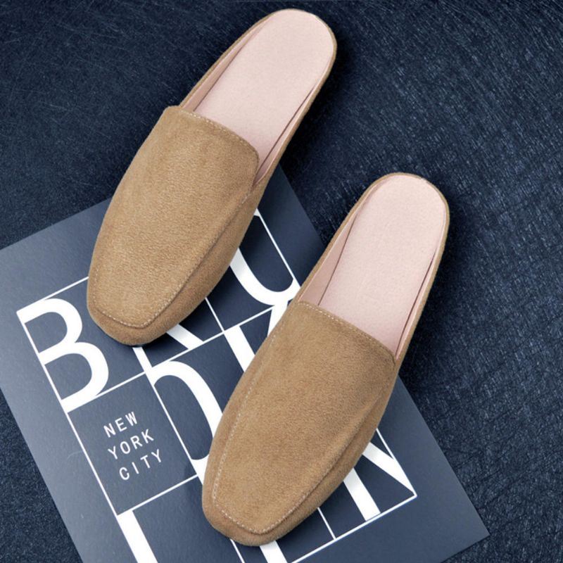 Dames Grote Maat Pure Kleur Lichtgewicht Casual Flats Loafers