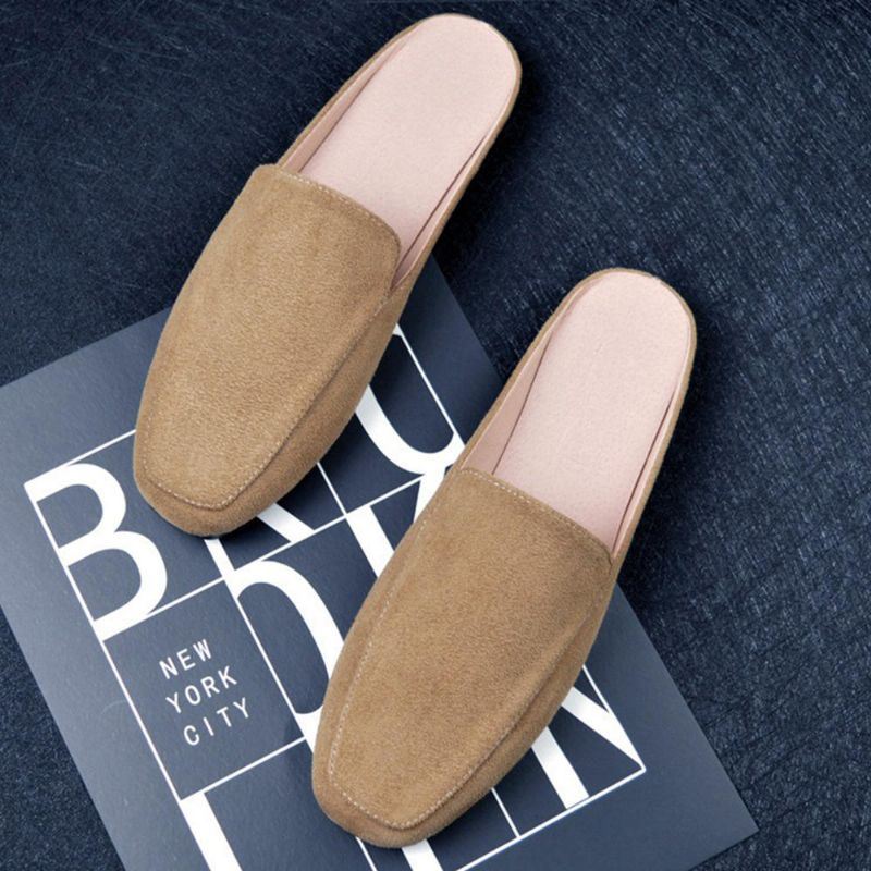 Dames Grote Maat Pure Kleur Lichtgewicht Casual Flats Loafers