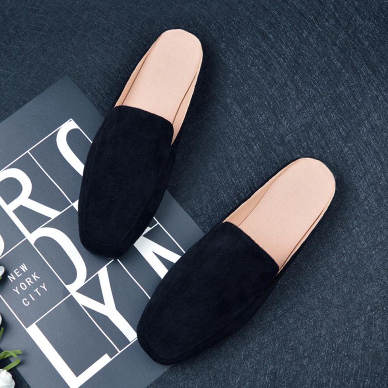 Dames Grote Maat Pure Kleur Lichtgewicht Casual Flats Loafers