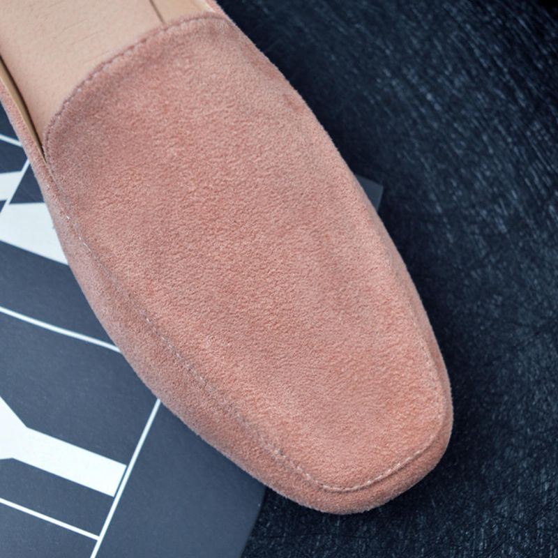 Dames Grote Maat Pure Kleur Lichtgewicht Casual Flats Loafers