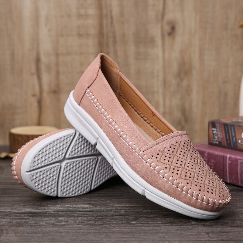 Dames Hollow Comfy Massage Soft Sole Casual Flats