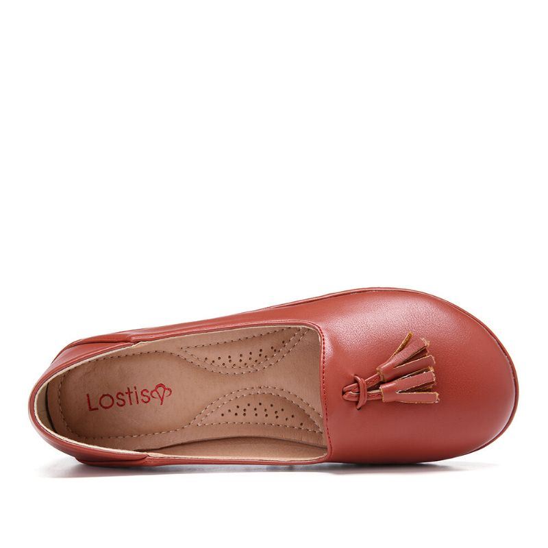 Dames Kwastje Effen Kleur Casual Casal Comfy Flats