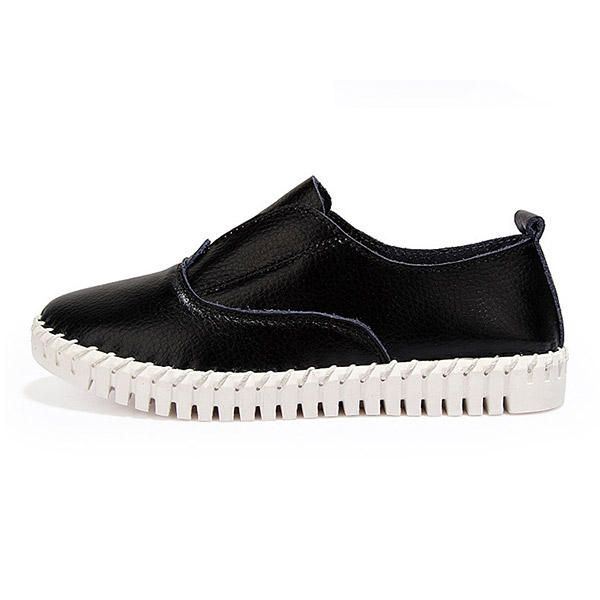 Dames Lente Casual Flats Puntschoen Zachte Zool Schoenen Slip Op Platte Loafers