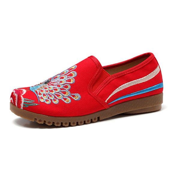 Dames Loafers Bloem Slip Op Comfortabele Platte Casual Schoenen