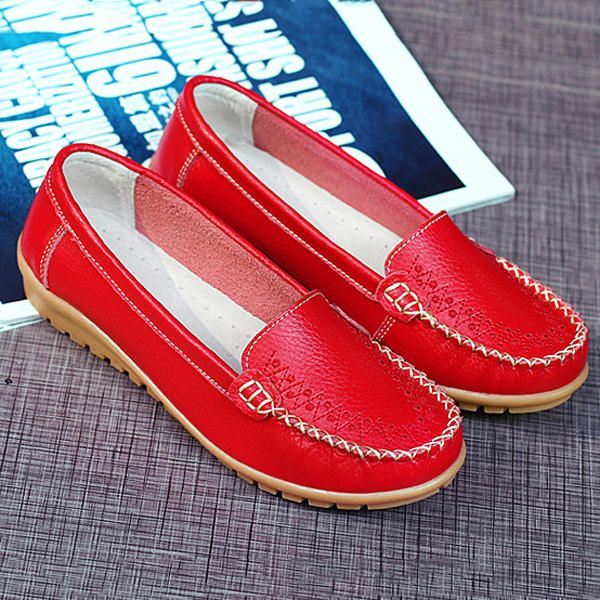 Dames Platte Schoenen Casual Slip On Outdoor Loafers