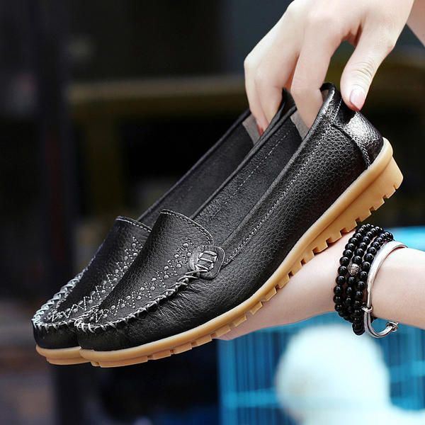 Dames Platte Schoenen Casual Slip On Outdoor Loafers