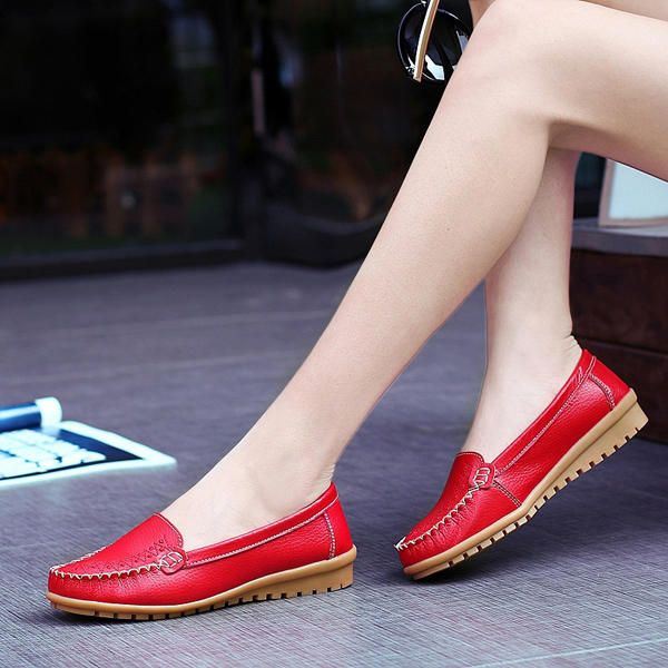 Dames Platte Schoenen Casual Slip On Outdoor Loafers